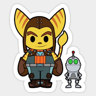 Ratchet and Clank Chibi Sticker
